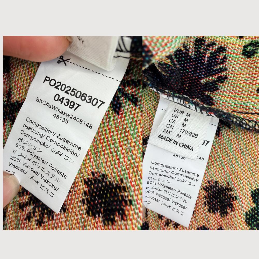 Gorglitter Vest Embroidered Boho Floral Black M - Picture 4 of 8